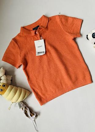 🧡 next стильне поло 9-12 міс 🧡