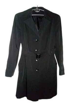 Плащ женский ethel austin короткий деми классический  с поясом, 48-50 р./l-xl, цвет черный