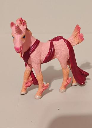 2014 schleich bayala miriel pink unicorn  rainbow animal figure