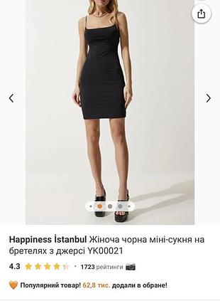 Плаття чорне happiness розмір m-l