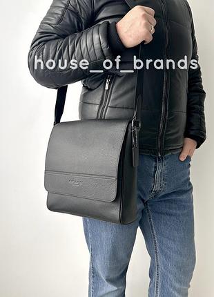 Coach houston map bag чоловіча брендова шкіряна сумка оригінал сумочка коач коуч шкіра на подарунок чоловіку хлопцю мужская кожаная сумочка оригинал