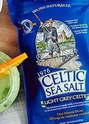 Кельтська морська сіль celtic sea salt, light grey celtic 454г