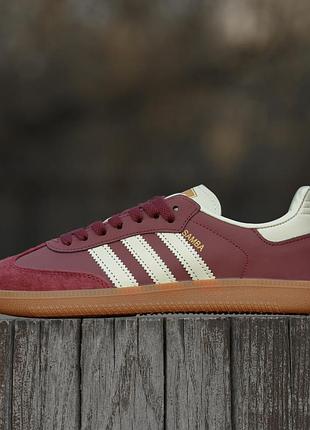 Adidas samba burgundy