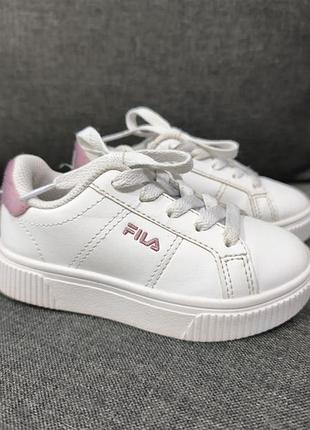Белые кроссовки кеды fila р. 25 на девочку