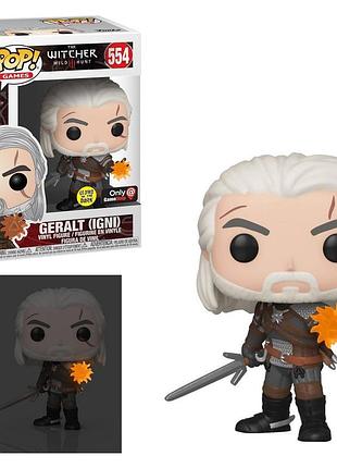 Фігурка funko pop фанко поп games the witcher 3 wild hunt geralt (igni) #554