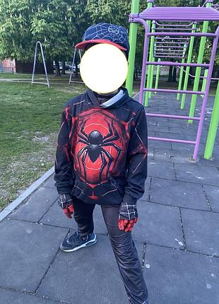 Худи  человек паук для мальчика 7-10лет