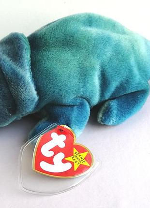 Хамелеон ty beanie babies 1997 вінтажна колекційна м'яка іграшка  ту 14 жовтня