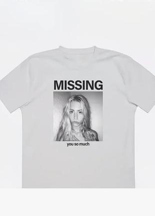 Стильна футболка hoffmanita «missing you so much»