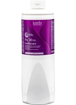 Окислювальна емульсія londa professional 9% для стійкої крем-фарби londacolor permanent cream 30 vol. 1000 мл