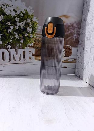 Бутылка для воды herevin water bottle пластиковая 750 мл серый 161682-802