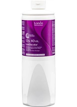 Окислювальна емульсія londa professional 12% для стійкої крем-фарби londacolor permanent cream 40 vol. 1000 мл