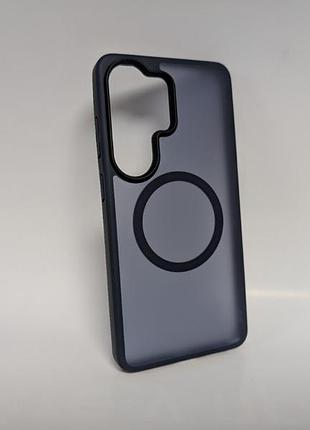 Чехол для samsung galaxy s26 ultra, ummi matte, с магнитным кольцом, противоударный, с magsafe, матовый, синий