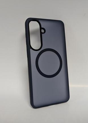 Чехол для samsung galaxy s26 plus, ummi matte, с магнитным кольцом, противоударный, с magsafe, матовый, синий