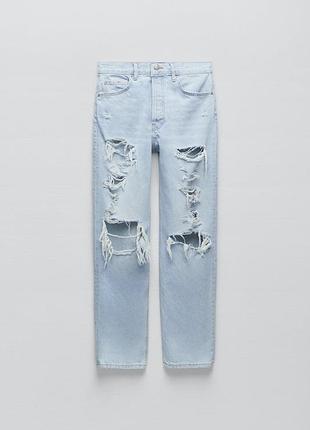 Джинси wide leg zara