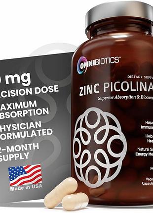 Добавка премиум-класса пиколинат цинка omnibiotics zinc picolinate 180 капсул