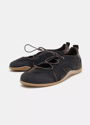 Спортивні балетки жіночі чорні zara new