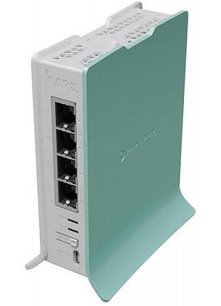 Маршрутизатор mikrotik hap ax lite l41g-2axd wi-fi 6 2.4ггц 574мбит/с