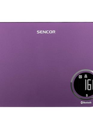 Кухонні ваги sencor sks 7073 vt електронні 5 кг bluetooth синхронізація зі смартфоном фіолетовий