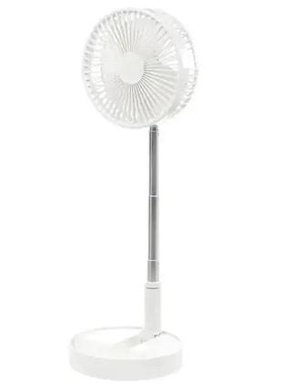 Вентилятор складаний breezemax 6196, акумулятор 7200 ма·год, телескопічний, білий