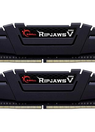 Комплект оперативной памяти g.skill ripjaws v ddr4 32gb (2×16gb) 3600mhz black (f4-3600c16d-32gvkc)