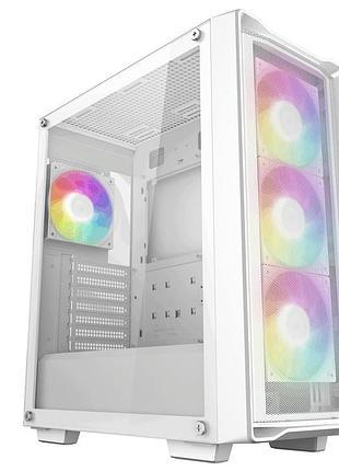 Корпус для пк deepcool cc560 mesh v2 white midi tower atx microatx mini-itx без блока питания