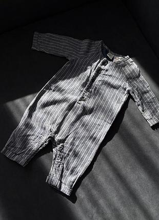 Чоловічок лляний h&m 2-4 міс