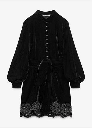 Бархатна сукня zara