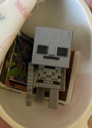 Фігурка kinder joy minecraft майнкрафт - скелетон