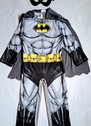 Бэтмен batman супер герой карнавальный костюм с маской на 5-7 лет