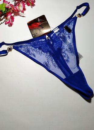Новые ажурные трусики танга viva couture, s