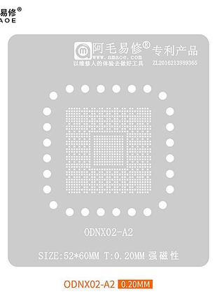 Трафарет bga amaoe odnx02-a2 / процессор nintendo switch cpu ic chip / 0.20mm