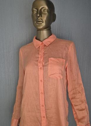 Льняная рубашка h&amp;m
