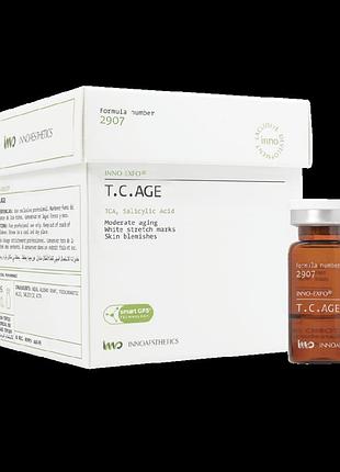 Innoaesthetics t.c.age поверхнево-серединний пілінг для шкіри з віковими змінами, флакон 5 мл