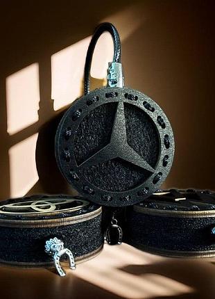 Деревянный ароматизатор с логотипом mercedes-benz (мерседес)