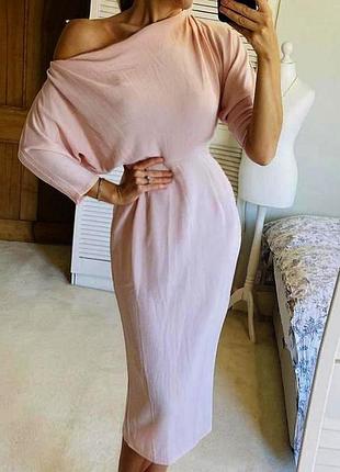 Распродажа платье asos миди фактурna с открытым плечом