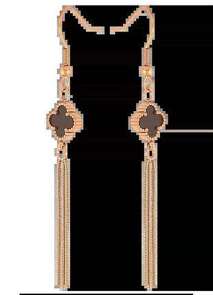Сережки stainless steel з чорною емаллю (медична сталь) довжина 6,2 см. ширина 0,8 см.