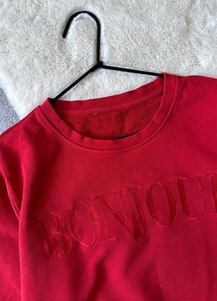 Красный свитшот h&amp;m 2