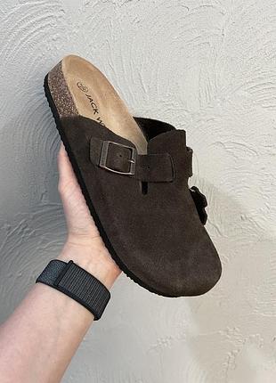 Шльопанці|сабо|мюлі чоловічі jack wills brown | оригінал