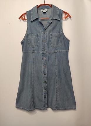 Ny jeans джинсовое платье - рубашка 4