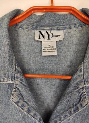 Ny jeans джинсовое платье - рубашка 6