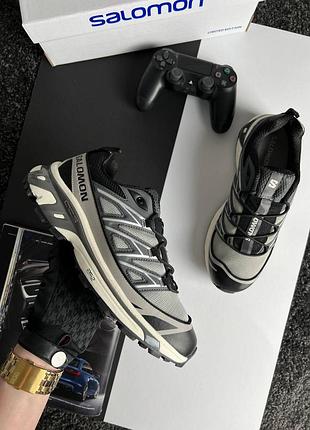 Мужские кроссовки salomon xt-6 expanse grey white