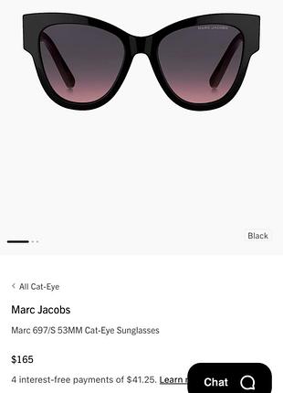 Оригінальні брендові сонцезахисні окуляри marc jacobs 8