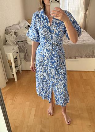 Міді сукня zara льон