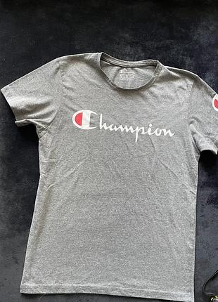 Сіра жіноча футболка champion — оригінал xs/s