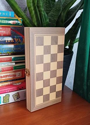 Настільна гра "шахи, шашки та нарди" 3в1 (в коробці)