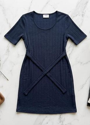 Базова сукня-футболка у рубчик (ribbed dress) 🖋️
