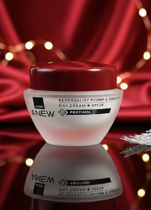 Денний крем для обличчя «пружність і гладкість» spf 20, avon anew, ейвон енью