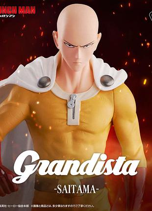 Фигурка сайтама ванпанчмен | one punch man saitama banpresto grandista 27 см оригинал