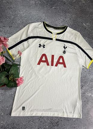 Біла футбольна футболка under armour tottenham