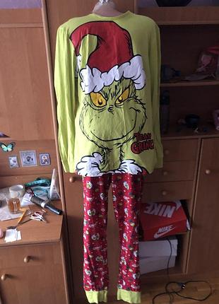 Пижама, комплект, костюм, l. dr.seuss. grinch.